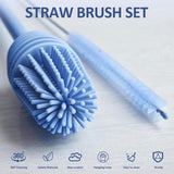 2 in1 Water Bottle Brush with Straw Brush, Cleaning Brush Set