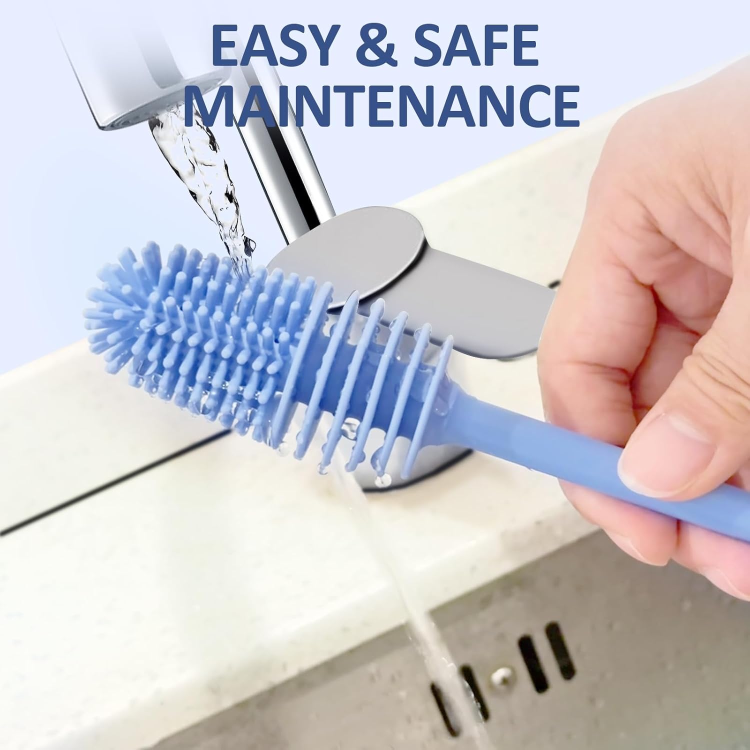2 in1 Water Bottle Brush with Straw Brush, Cleaning Brush Set